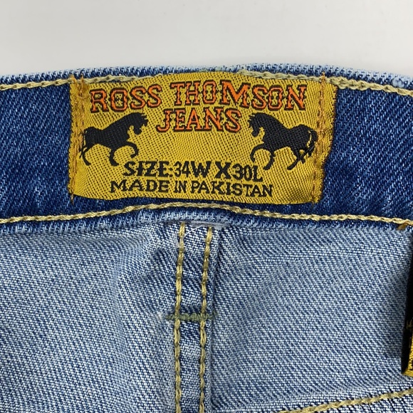 Ross Thomson Men's Straight Leg Jeans - Picture 10 of 15